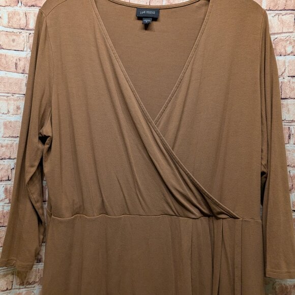 J. Jill Wearever Collection Blouse Crossover Wrap Size Medium - Picture 3 of 13
